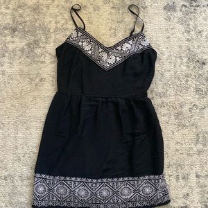 Black spaghetti strap dress